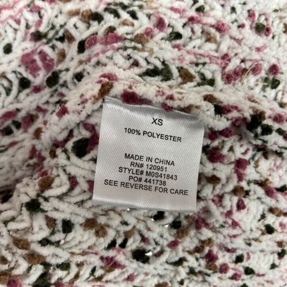 NEW HIPPIE ROSE JUNIORS CHENILLE CHUNKY OPEN FRONT CARDIGAN SWEATER W/POCKETS XS - Picture 6 of 8